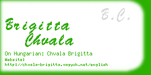 brigitta chvala business card
